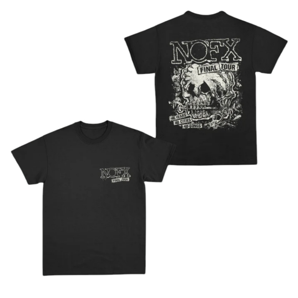 NOFX Final Tour Skull Punk T-shirt XL NWT